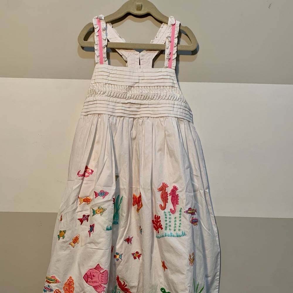 Hand Embroidered nautical dress